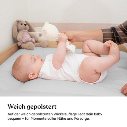 Ehrenkind Wickelauflage abwaschbar 72x85 cm, Wickelunterlage Beige