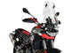 Puig 20764W Clip-on Spoiler mehrfach verstellbar, transparent, Polycarbonat-Visier für Motorrad-Windschild