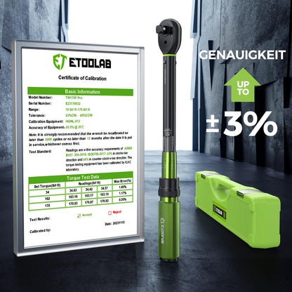 ETOOLAB 1/2" Drehmomentschlüssel Steckschlüsselsatz 20-230Nm, 24tlg.