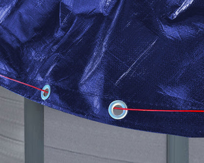 QUICK STAR Poolabdeckung Rund Ø 560 cm - Blau Solar Sommer Winter