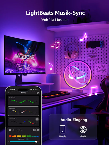 Lepro AI Smart Tischlampe TB1 - RGB+IC, App-Steuerung