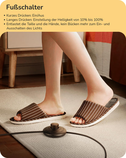 EDISHINE LED Stehlampe dimmbar, höhenverstellbar – 2er-Set schwarz