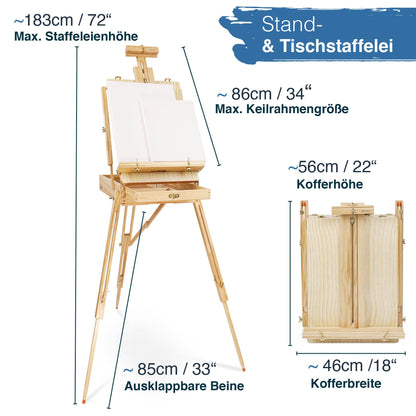 Artina Madrid 30tlg Kofferstaffelei Set – Acryl Malset