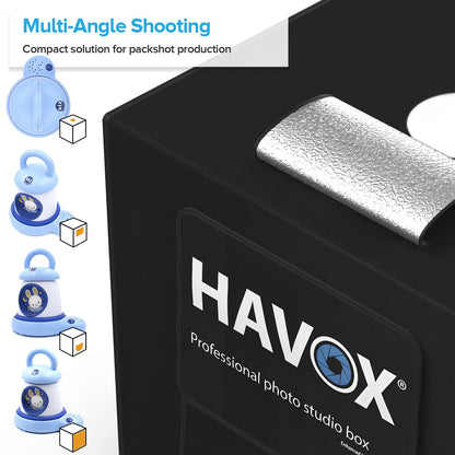 HAVOX HPB-40XD Fotostudio - 40x40cm LED Tageslicht