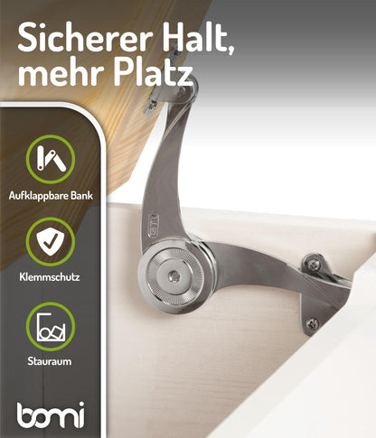 Bomi Kindersitzgruppe Anna mit Spielzeugkiste – Weiss Natur