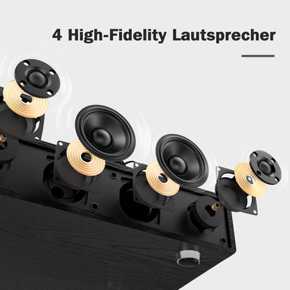 1 by ONE All-in-One Vinyl Plattenspieler – Bluetooth Lautsprecher