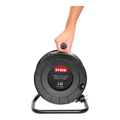 STIER LED Streifen Baustrahler – 15m, robustes Lichtband IP65