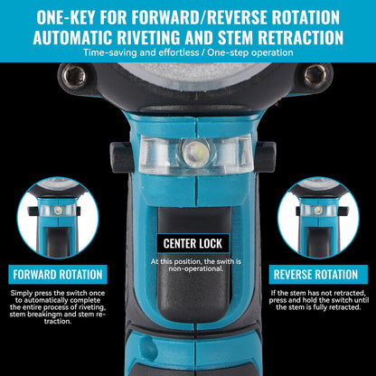 ONEVAN Akku Nietzange Elektrische Popnietenzange für Makita 18V – ohne Akku