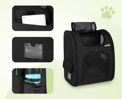 Pecute Haustierrucksack mit Netzfenster, faltbar, wasserdicht, XL