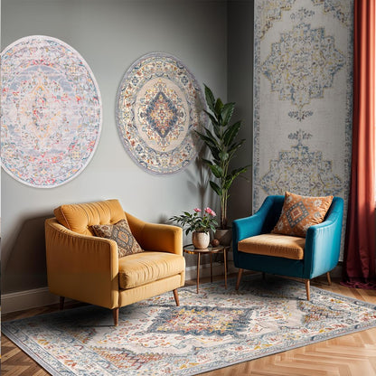 Surya Rabat Vintage Teppich 200x274 cm - Bunt Boho Stil