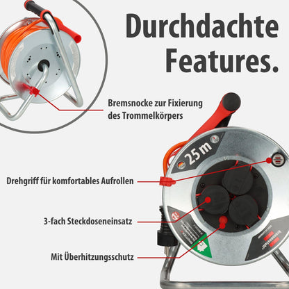 Brennenstuhl Garant S V2 IP44 Kabeltrommel - 25m Outdoor