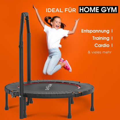 DH FitLife Fitness Trampolin klappbar Ø102cm – Handgriff
