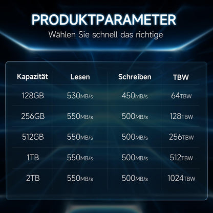 fanxiang S101 2.5-Zoll SATA III Interne SSD - 1TB Schwarz