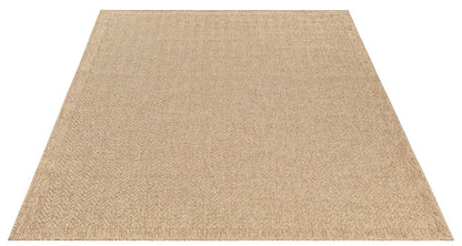 the carpet Kansas Outdoor Teppich Jute-Look Nature 140 x 200 cm