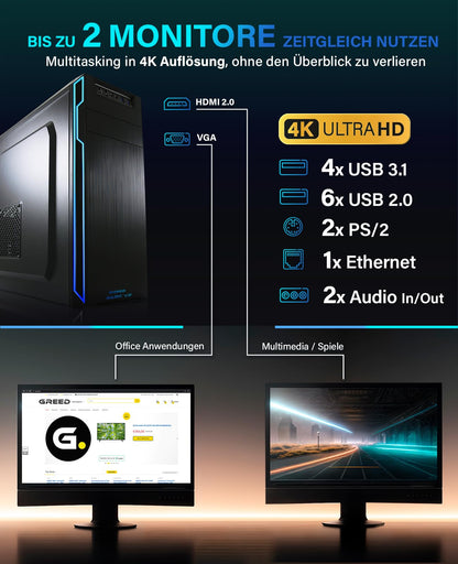 Greed® Ultra V2 Desktop-PC - Intel i7-12700F