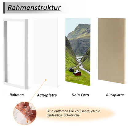 Tinkeps Bilderrahmen 50x70 cm Weiss, 3er Pack aus Holzwerkstoff
