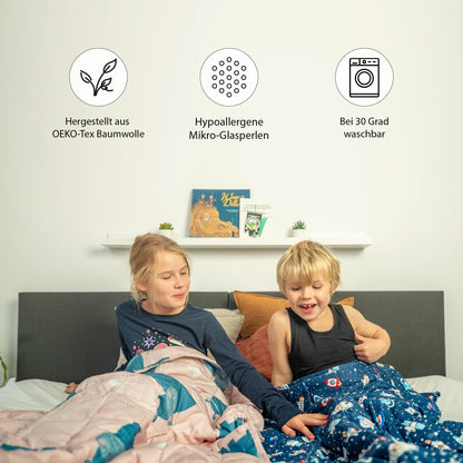 Ella Gewichtsdecke Kinder 3,2 kg 100x150 cm - Space