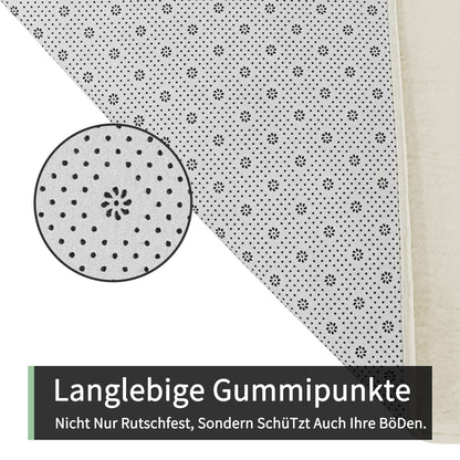 Sour Lemon Flauschiger Teppich Kaninchenfell-Optik 160x230cm