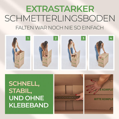 smiley pack PROFI Umzugskartons 620 x 300 x 330 mm, 50 Stück