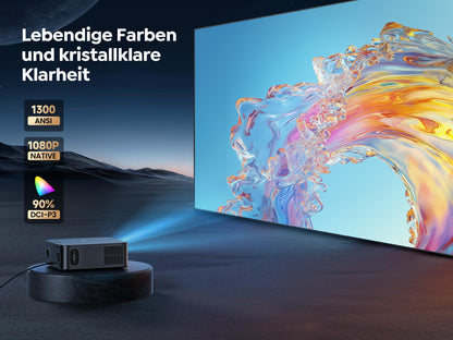 Toptro 1200 ANSI Smart Beamer 4K - Netflix Dolby Audio