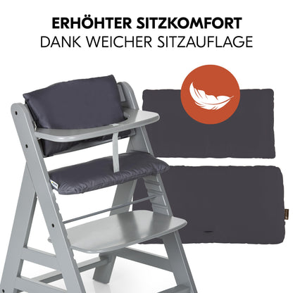 hauck Alpha+ Newborn Set Deluxe Baby Hochstuhl - Grau