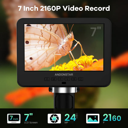 Andonstar AD246S-P HDMI Digital-Mikroskop - 7-Zoll UHD