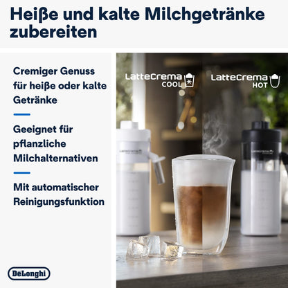 De'Longhi Eletta Explore Kaffeevollautomat Cold Brew, Dunkelgrau