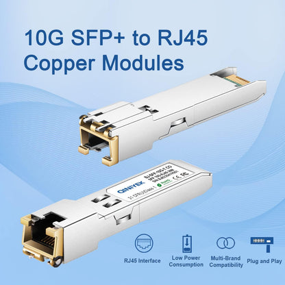 Universell SFP+ auf RJ45 Transceiver - Multi-Gigabit Kupfer 2er-Pack
