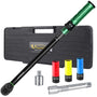 Uharbour Drehmomentschlüssel 1/2 Zoll, 20-230 Nm, 6-teiliges Set aus Chrom-Vanadium-Stahl, grün