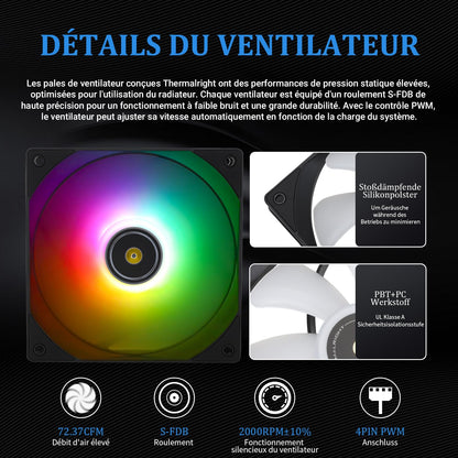 Thermalright Frozen Notte 360 Black ARGB CPU-Wasserkühlung