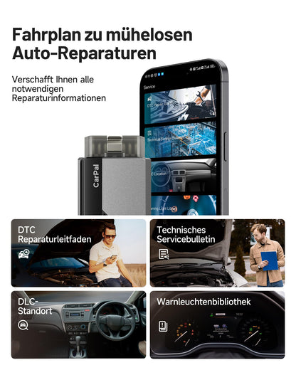TOPDON CarPal OBD2 Diagnosegerät mit Bluetooth und 6 Reset-Services