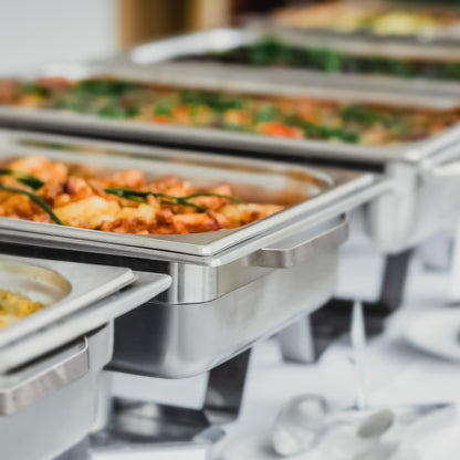 Mahlzeit Chafing Dish Profi Set Toulouse Warmhaltebehälter 2x Edelstahl