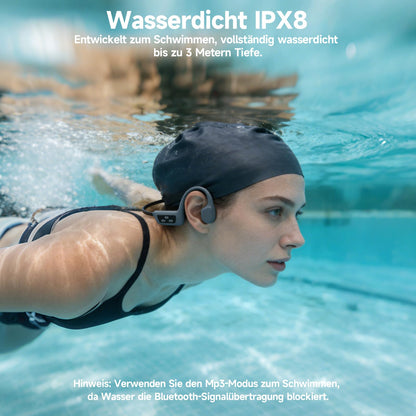sunvito X30 Knochenschall Kopfhörer Bluetooth 5.4 IPX8 mit MP3-Player