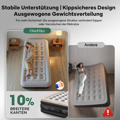 OlarHike Luftbett 1 Person selbstaufblasend mit Pumpe 90 x 200 cm