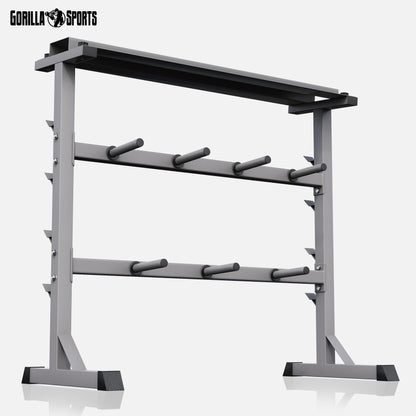 GORILLA SPORTS® Hantelablage Hantelscheibenständer - 3 Ebenen