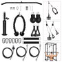 LFJ Kabelzug Latzug Trainingsgerät Home Gym – Set Latzugstange, schwarz, robust. Für Latzug & Krafttraining daheim.