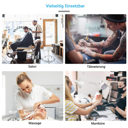 OUTMASTER Rollhocker höhenverstellbar mit Rollen - Schwarz, 50-62cm