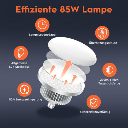 FGen Fotostudio Softbox Set – 2x85W, 2700-6400K, 2x50cm Octogen