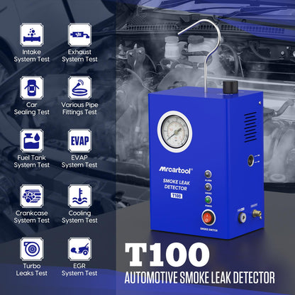 MRCARTOOL Rauchmaschine KFZ Lecksuchgerät mit Druckanzeige