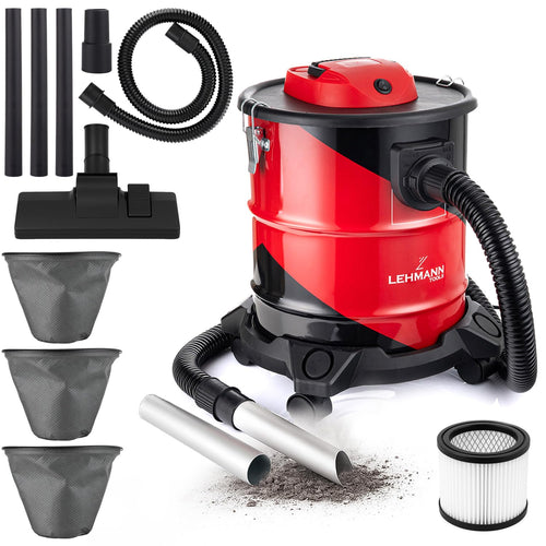LEHMANN Haddo Industriestaubsauger 2000W – Nass Trocken Aschesauger 20L
