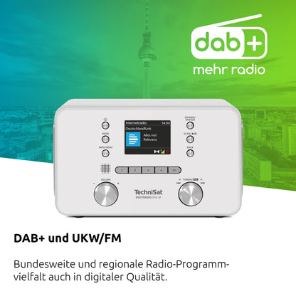 TechniSat DIGITRADIO 550 IR Stereo Internetradio DAB+ UKW weiss