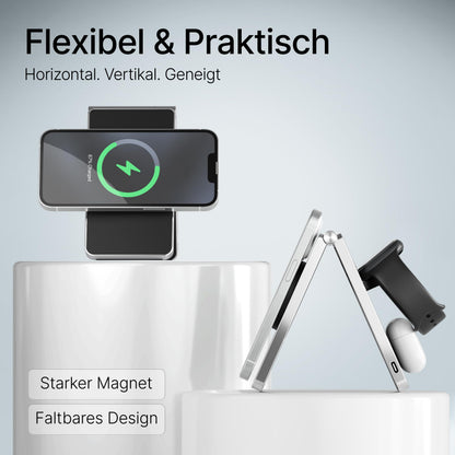TEGLER Aluminium MagSafe Ladestation für Apple Watch und iPhone Y666
