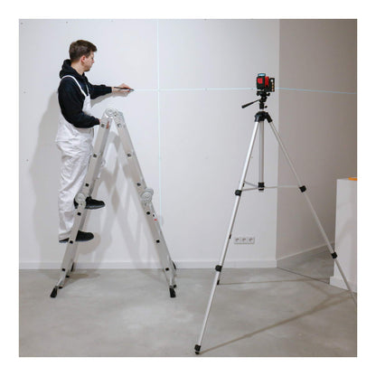 STIER Baustativ 250 cm Aluminium – Für Laser & Nivelliergeräte