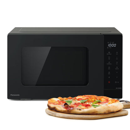 Panasonic NN-K36NBMEPG Mikrowellengrill Kombi - Schwarz. Kompaktes, schwarzes Gerät zur Zubereitung von Speisen mittels Mikrowellen und Grillfunktion.