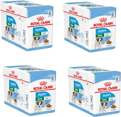 Royal Canin Mini Puppy Nassfutter für Welpen - 4er Pack 4x12x85g
