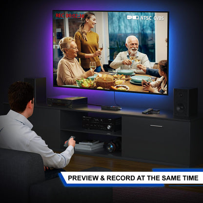 Portta Video Digitalisierer Recorder - VHS Kassetten, Remote