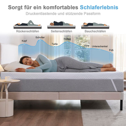 Twirest Gel Komfortschaum Matratzentopper 180x200cm, 7,5cm