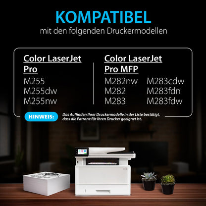 Smart Ink Kompatibel HP 207A/207X Toner Set mit Chip (4 Farben)