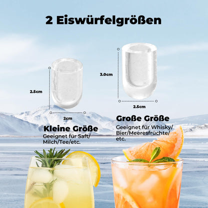 Acmeenjoy Eiswürfelmaschine HZB-12/K, 12 kg/24 h, Selbstreinigung