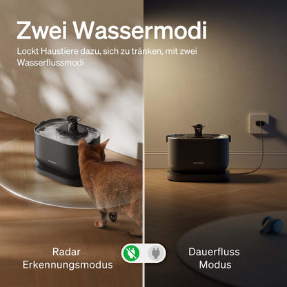 PETLIBRO Dockstream Kabelloser Katzenbrunnen mit Bewegungsmelder